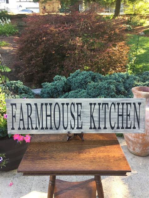 Farmhouse Kitchen Signlarge Farmhouse Sign Wood Sign Weathered Sign