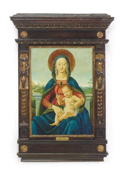 Manner Of Piero Della Francesca Madonna And Child In A