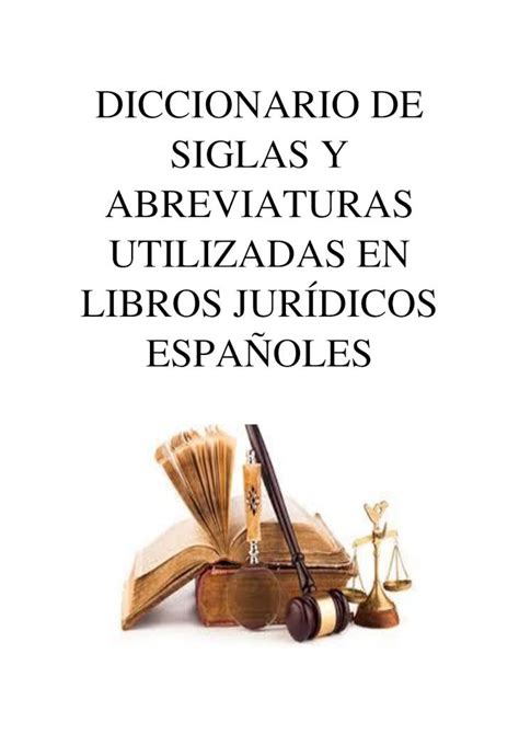 PDF Diccionario De Abreviaturas Y Siglas Utilizadas En Libros