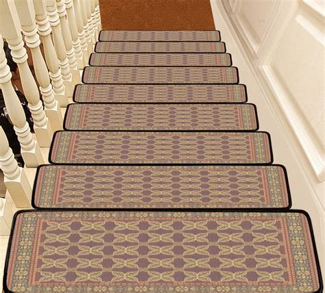 Stair Treads Carpet Multicolored Rug A Traditional Look