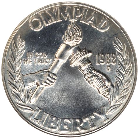 Value Of 1988 1 Olympic Silver Coin Sell Silver Coins