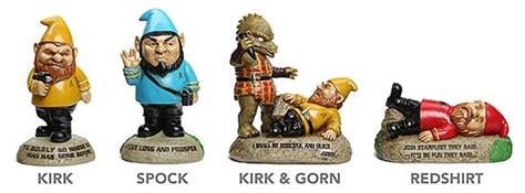 Star Trek Garden Gnomes Kirk And Co Erforschen Die Unendlichen Weiten