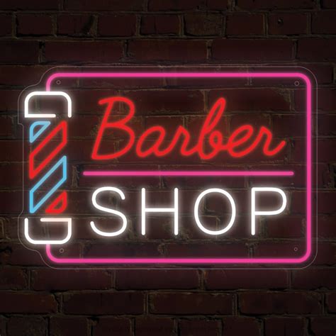 Barber Shop LED Neon Sign For Barber Shops Hair Salons Hair Studios