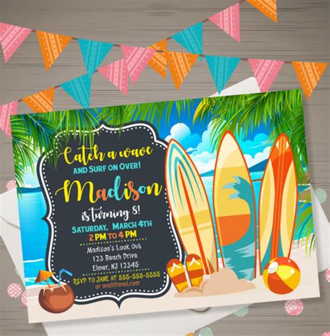 Beach Party Invitation 17 Examples Format Pdf Examples