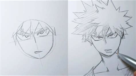 How To Draw Katsuki Bakugou Super Easy My Hero Academia Ss Art