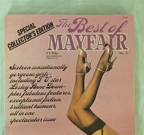 Vintage The Best Of Mayfair Mens Mag Leslie Anne Down BB EBay Mayfair Men Anne