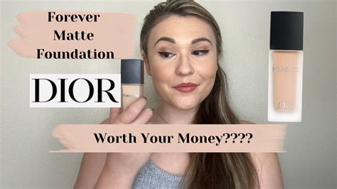 NEW DIOR FOREVER MATTE FOUNDATION First Impression Wear Test Is It Worth Your Money YouTube