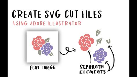 How To Create An Svg Cut File Using Adobe Illustrator Youtube