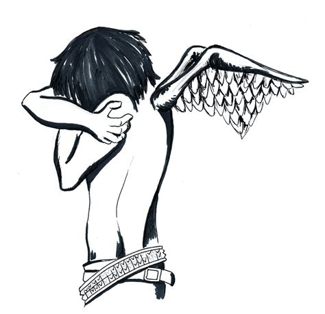 Emo Angel Drawing Free Download On Clipartmag