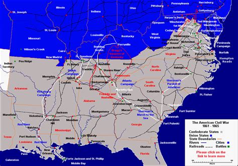 American Civil War Map Battles