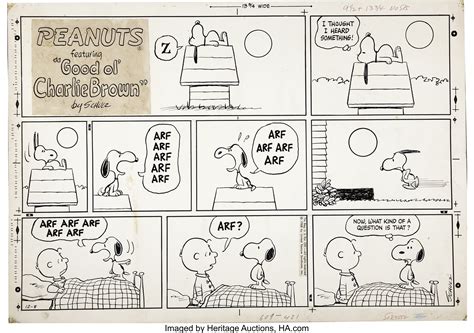 Charles Schulz Peanuts Sunday Comic Strip Original Art Dated Lot