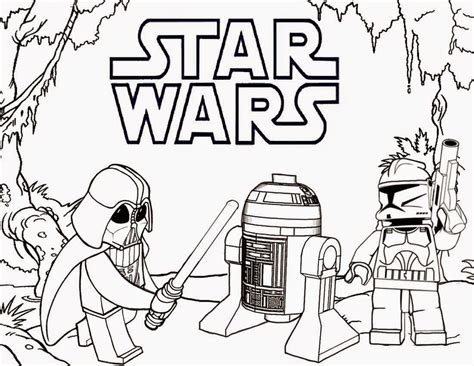 Huge collection of lego coloring pages. Lego Coloring Pages | Star wars coloring book, Lego coloring pages, Star wars coloring sheet