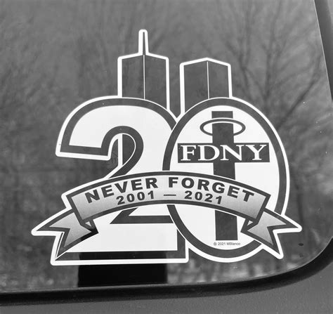 911 20th Anniversary Memorial Window Decal Etsy