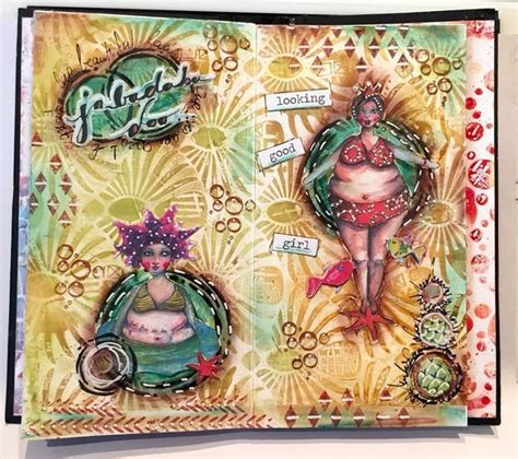 Art By Marlene Journal Page Using Her New Range Art Journal Pages Art Journaling Journal Ideas