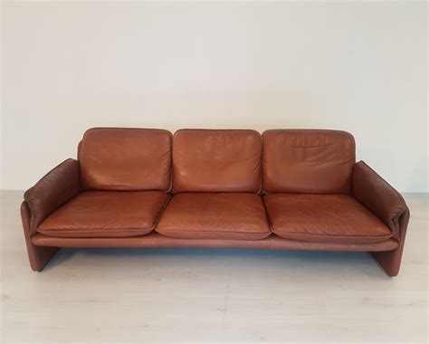 De Sede Ds 61 Cognac Leather Sofa 1970s 81508