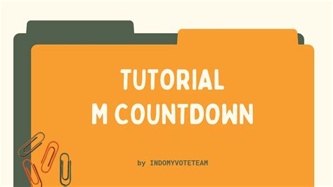 INDOMY VOTE TEAM On Twitter TUTORIAL M COUNTDOWN M Countdown