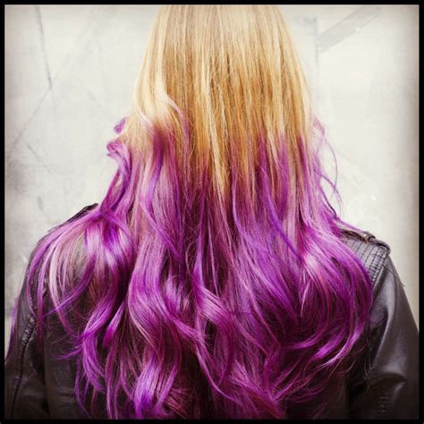 Ombre Hair Purple Tye Dye Tye Dye Ombre Hair Hair Color Long
