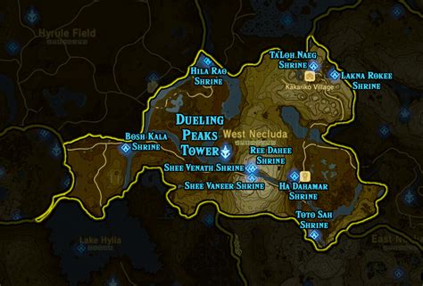 Zelda Breath Of The Wild Shrine Interactive Map Jzashirt
