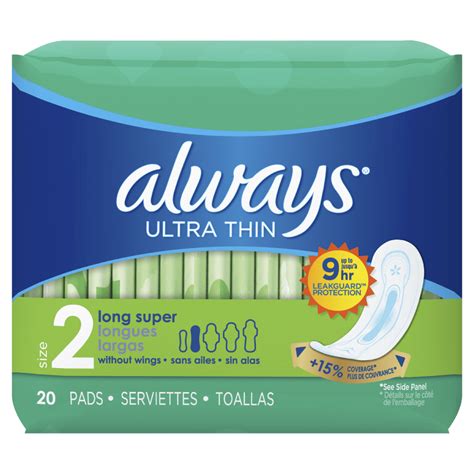 Always Ultra Thin Size 2 Super Pads Without Wings | Always®