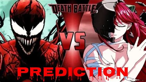 Death Battle Prediction Carnage Vs Lucy Youtube