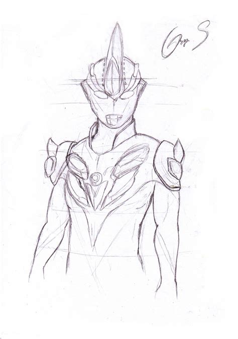 Ultraman Ginga Victory Sketch Coloring Page