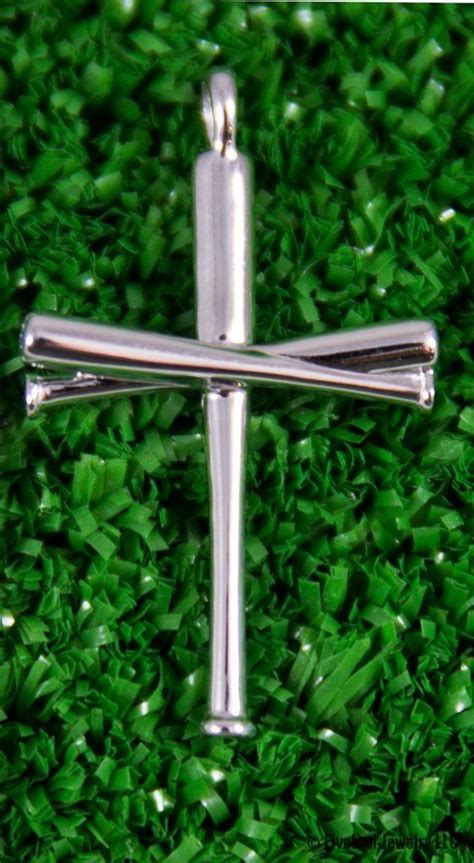 Stainless steel baseball bat cross chain length: Baseball Bat Cross Sterling Silver (Pendant Only ...