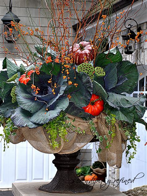 Serendipity Refined Blog Fall Planters And Urns What I