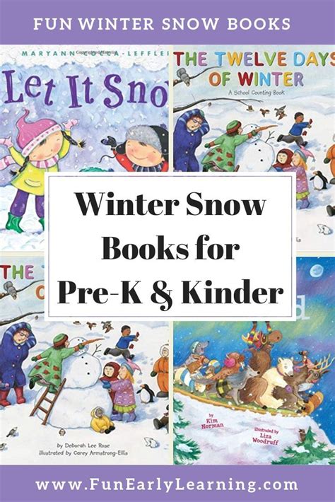 Favorite Winter Snow Books For Preschool And Kindergarten Literacy
