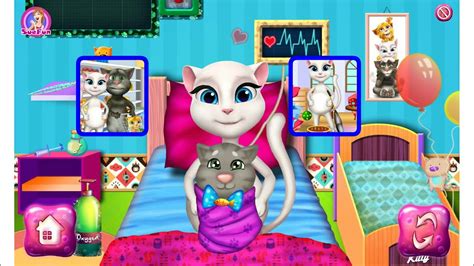Angela Baby Birth Talking Tom And Angela Baby Caring Funny Kids And