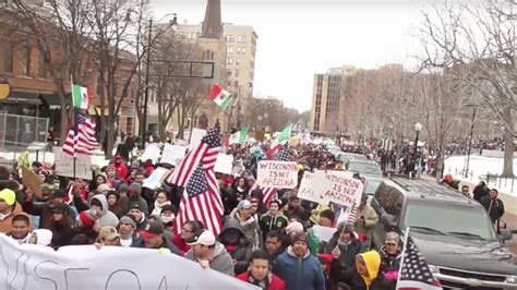 ‘day Without Latinos 20000 Protest Republican Immigration Bills In Wisconsin — Rt Usa News