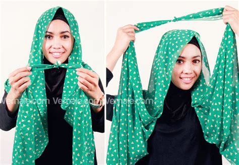 Cara Memakai Jilbab Pashmina Chiffon Dalam 3 Langkah Cara Memakai Hijab
