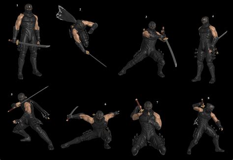 Ryu Hayabusa Pose Pack By Wolfblade On Deviantart