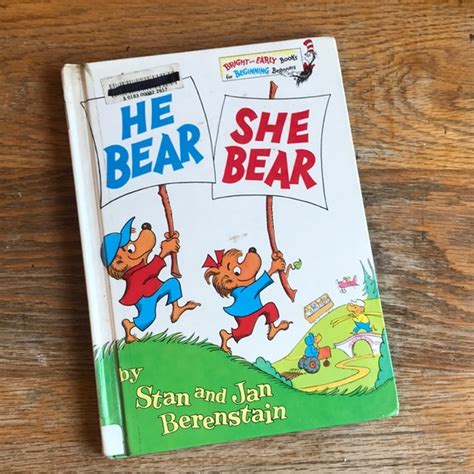 Vintage Toys Vintage He Bear She Bear Hardcover Book By Stan Jan Berenstain Poshmark