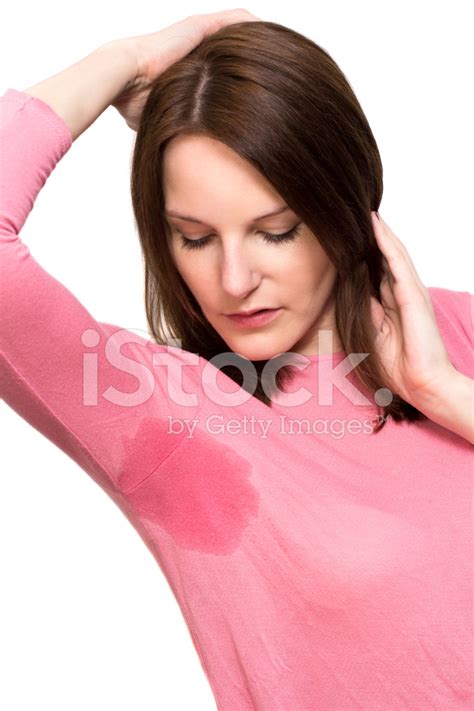 Woman Sweating Very Badly Under Armpit Stock Photo Royalty Free