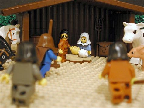 From The Brick Testament Lego Nativity Scene Lego Bible Legos