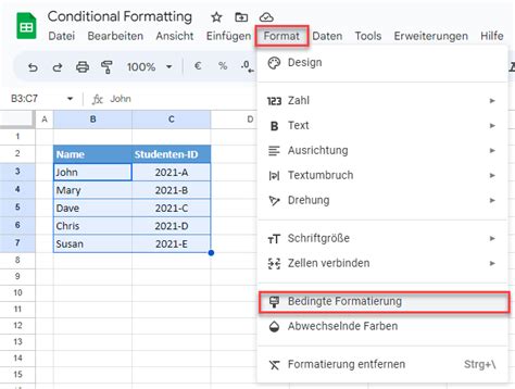 Bedingte Formatierung Basierend Auf Sverweis Ergebnis Excel Gs Automate Excel