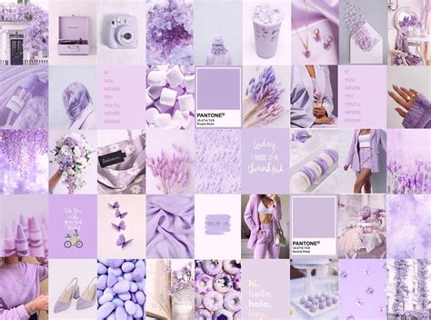 Light Purple Collage Wallpapers Wallpaper Cave