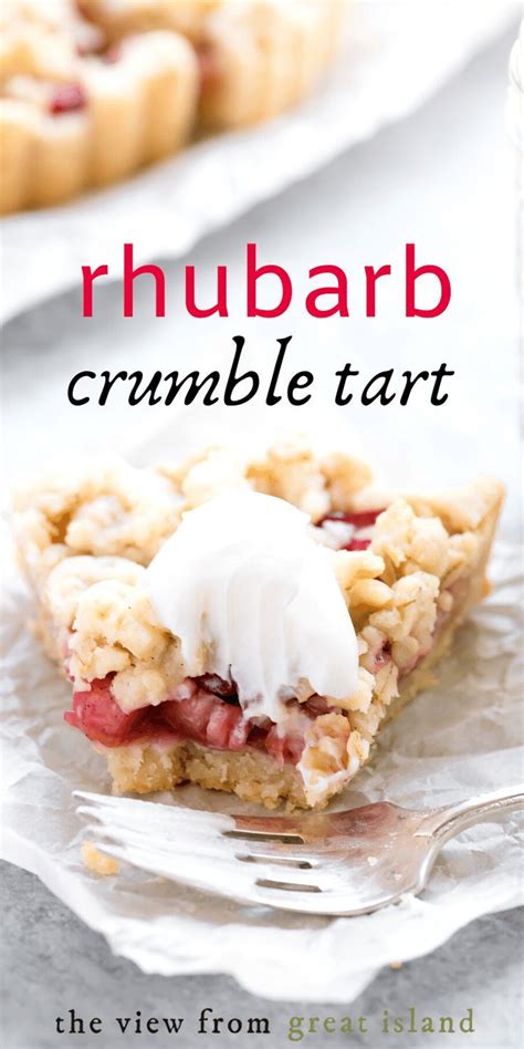 Rhubarb Crumble Tart Perfect Spring Dessert Recipe Tart Recipes