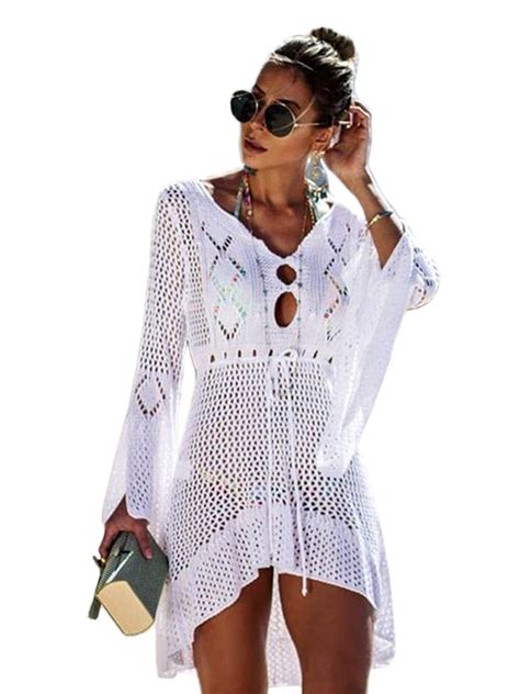 Orders that are placed before noon will be available for same day pickup. Sexy Dance - Women Bikini Knit Cover Up Swimwear Hollow ...