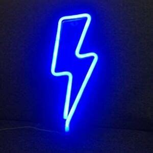 These marks can be accessed via the keystrokes shown below. Blue Neon Lightening Bolt Wall Light | eBay