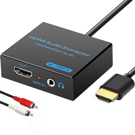 HDMI Audio Extractor Splitter K Hdmi To Hdmi Mm Audio Adapter