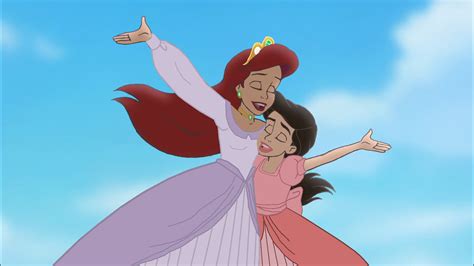 Queen Ariel And Princess Melody Original Recolored Disneyland