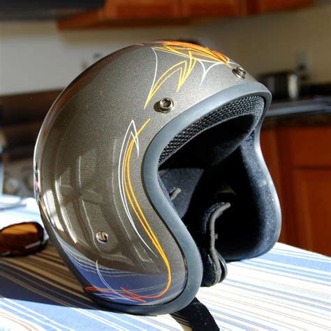 Approved 3/4 shell motorcycle the slim line daytona helmets cruiser motorcycle helmets are one of the world's smallest & lightest d.o.t. My New Daytona 3/4 Helmet! - Harley Davidson Forums