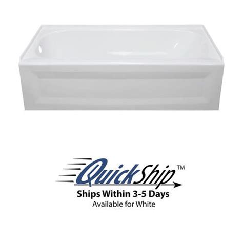 lyons elite™ 54 x 30 x 19 acrylic left hand drain 12 14 soaking depth bathtub bathtub