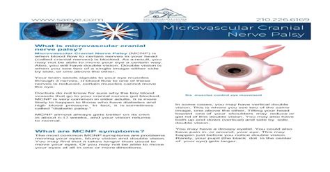 Microvascular Cranial Nerve Palsy San Antonio Eye Center Pdf Document