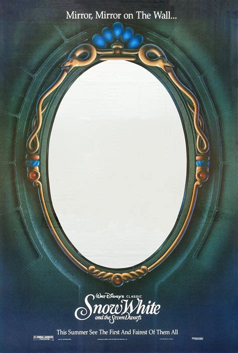 Mirror Mirror On The Wall Reflective Mylar One Sheet Movie Poster