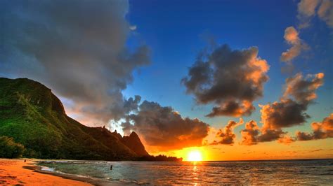 1920x1080 1920x1080 Beach Sunset Ocean Landscape Coolwallpapersme