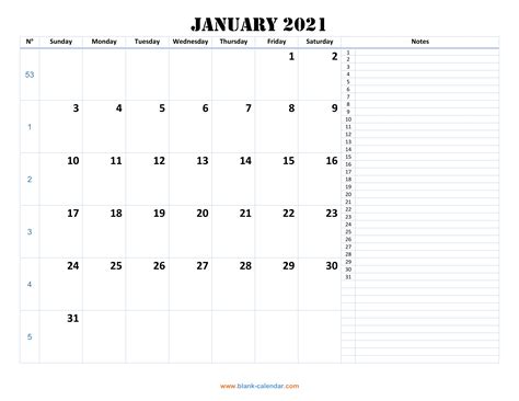 Free 12 Month Word Calendar Template 2021 Download Blank Calendar