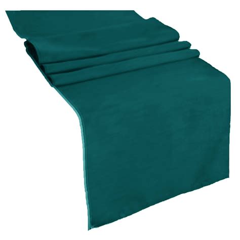 Teal Polyester Table Runner Ifabric