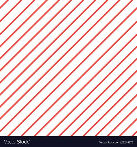 Red White Diagonal Stripe Pattern Background Vector Image